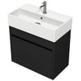 thumbnail image 1 of Nameeks Mini-2413-W Mini 24" Wall Mounted Single Basin Vanity Set - Black, 1 of 7