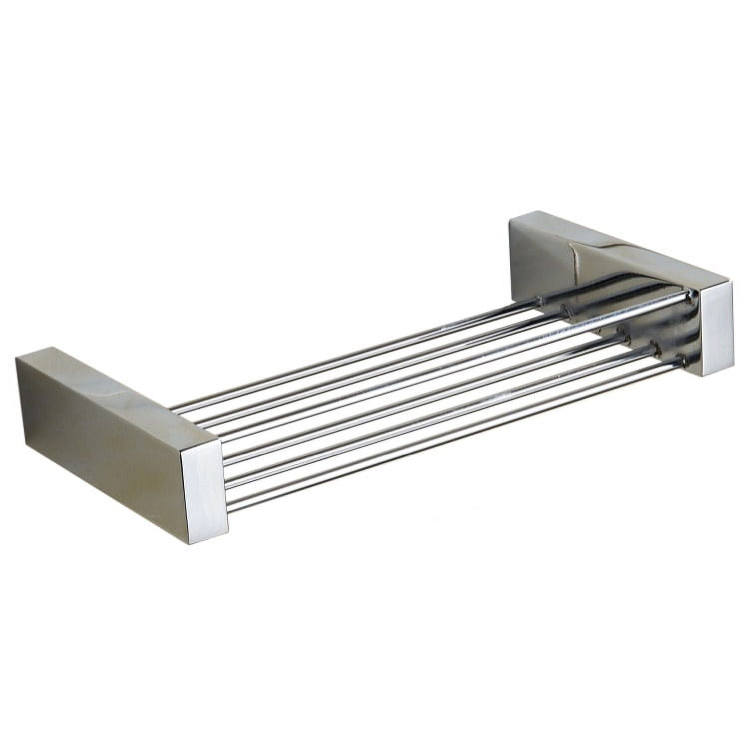 Heavy Duty Chrome Rectangular Wall Mounted Shower Basket