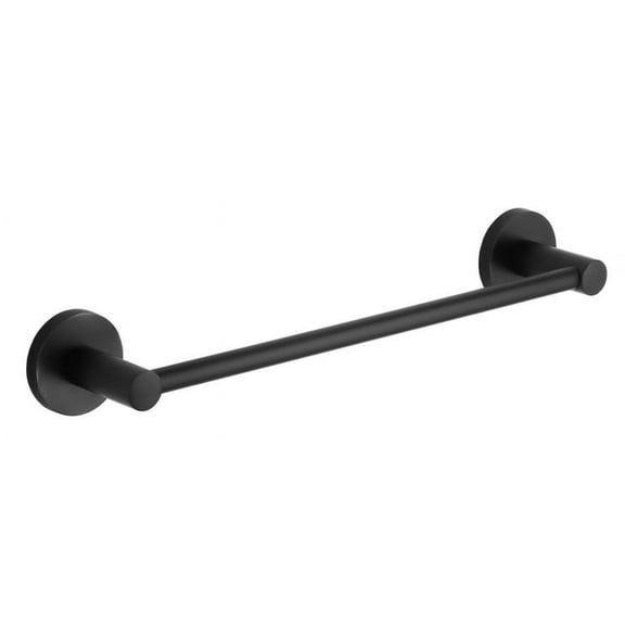 General Hotel 13.4 in. Wall Mounted Towel Bar in Black