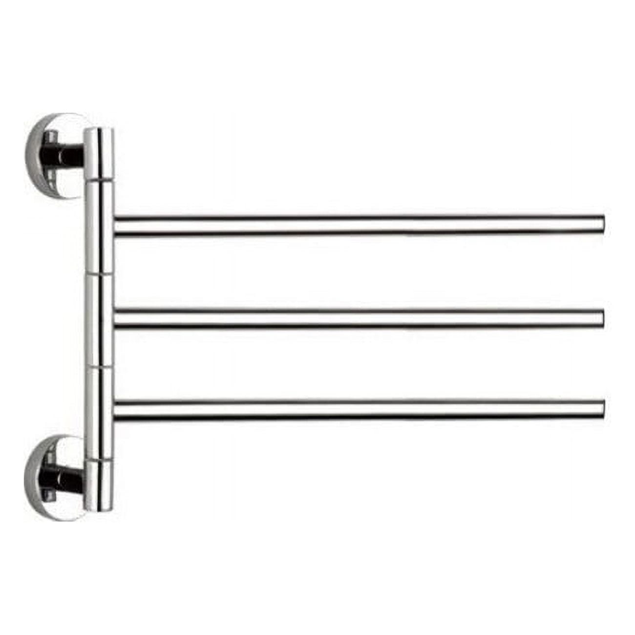 14" Chrome Wall Mounted Swivel Towel Bar