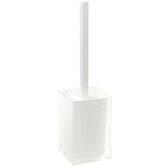gedy rainbow modern toilet brush holder, white