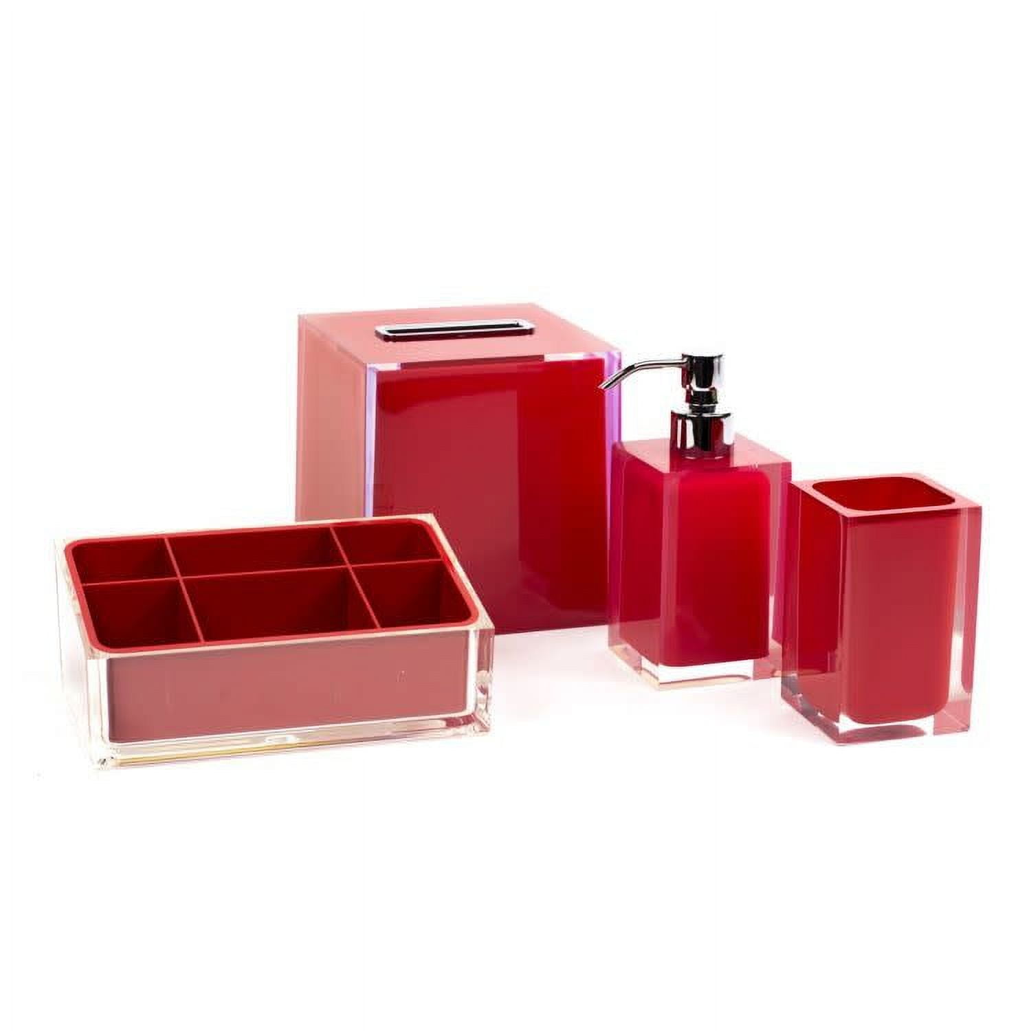 Nameeks Ra4002 Gedy Bathroom Accessories Set - Red - Walmart.com