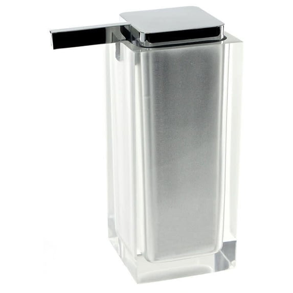 gedy ra80-73 square silver countertop soap,