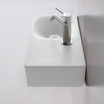 Nameeks Scarabeo 1523-One Hole Scarabeo 16-1/2" Rectangular Ceramic Wall Mounted Bathroom