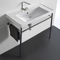 thumbnail image 1 of Nameeks Scarabeo 3005-Con-One Hole Ml 36-3/16" Rectangular Ceramic Console Bathroom Sink -, 1 of 2