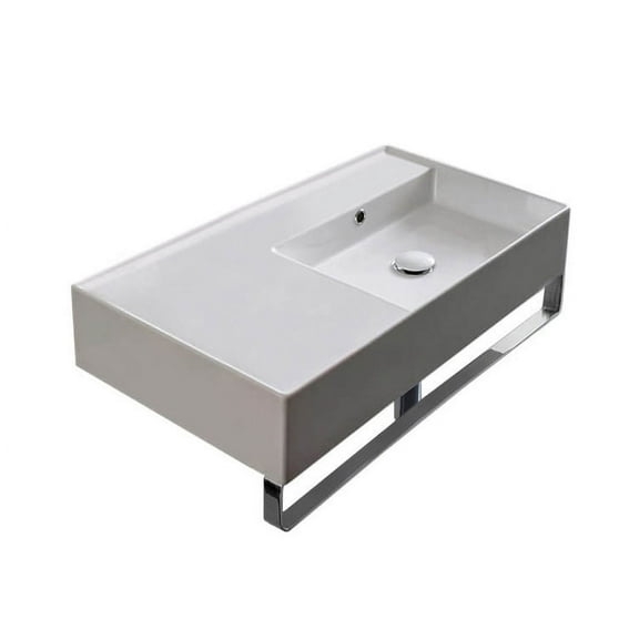 Nameeks Scarabeo 5118-TB-No Hole Scarabeo Teorema 2.0 32" Rectangular Ceramic Wall Mounted