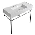 thumbnail image 1 of Nameeks Scarabeo 5124-CON-Three Hole Scarabeo Teorema 2.0 40" Rectangular Ceramic Console, 1 of 1
