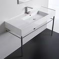 thumbnail image 1 of Nameeks Scarabeo 5125-CON-One Hole Scarabeo Teorema 2.0 48" Rectangular Ceramic Console, 1 of 1