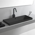 thumbnail image 1 of Nameeks Scarabeo 5132 Teorema 2 Rectangular Ceramic Drop In Sink - Black, 1 of 1