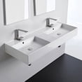 thumbnail image 1 of Nameeks Scarabeo 5143-Two Hole Teorema 2.0 47-13/16" Rectangular Ceramic Wall Mount / Drop, 1 of 3