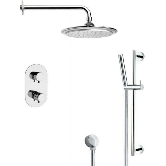 Nameeks Remer SFR7407 Remer 2.5 GPM Single Function Rain Shower Head - Chrome