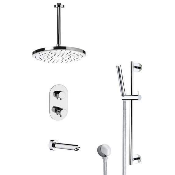 Nameeks Remer TSR9405 Remer Shower Tub And Shower Trim Package - Chrome