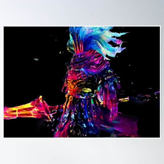 Nameless Synthwave King Poster Wall Art, Modern Wall Decor, 8x12 UNFRAMED