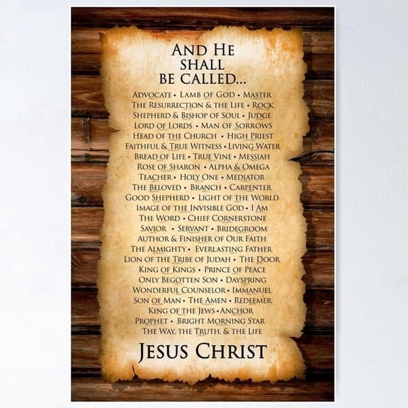 Names Of Christ Poster, Poster Only