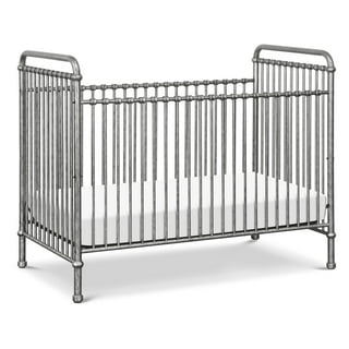 Silver baby crib top