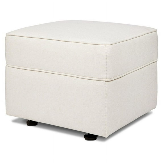 Namesake Classic Willa-Alden Gliding Ottoman In Cream Eco-Weave
