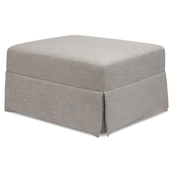 Namesake Crawford Modern Fabric Gliding Ottoman in Performance Gray