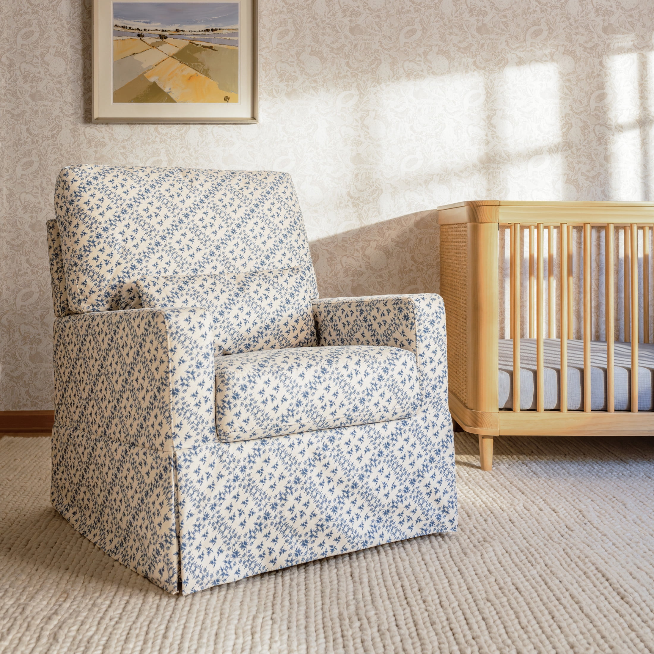 Namesake Sarah Flint x Namesake Crawford Swivel Glider in Eco-Performance Fabric | Water Repellent & Stain Resistant
