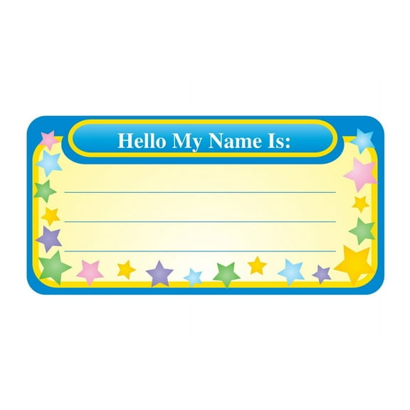 SHAPES ETC. Nametag - My Name Is
