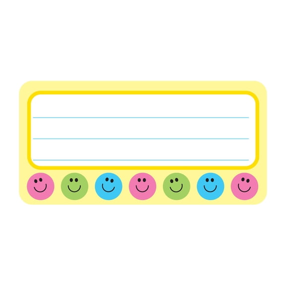 SHAPES ETC. Nametag - Smile