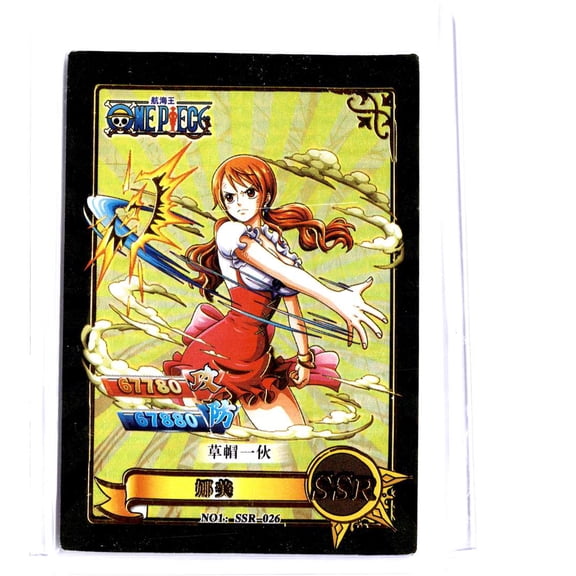2025 One Piece Nami Gold Holofoil SSP Chinese Trading Card