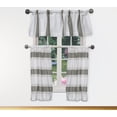 thumbnail image 1 of Namia Stripe Cotton Kitchen Curtain & Tier Set, 1 of 3