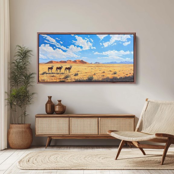 Namib Naukluft Namib Desert Gemsbok Antelope Wall Decor Unframed Paper Print