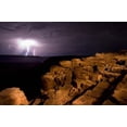 thumbnail image 1 of Namibia, Fish River Canyon NP, Storm, Lightning strikes Poster Print by Paul Souders (24 x 15), 1 of 1