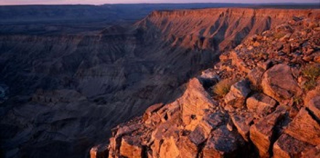 Namibia Fish River Canyon National Park canyon walls Canvas Art - Paul Souders DanitaDelimont (48 x 24)