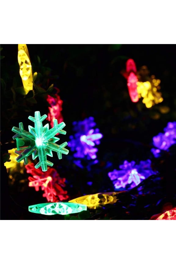 LED String Lights, Mini Star Christmas Light, Battery Operated Star/Snowflake String Lights Indoor/Outdoor Festival Lights for Christmas Party Decor