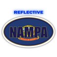 thumbnail image 1 of Nampa City Idaho State Flag | ID Flag Canyon County Oval State Colors Reflective Sticker Car Decal 3x5 inches, 1 of 3