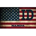 thumbnail image 1 of Nampa ID Idaho Canyon County Vintage US Flag Decal Bumper Sticker 3M Vinyl 3" x 5", 1 of 3