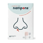 Nampons™ for Nosebleeds - 12 Nasal Strips with Hypoallergenic Clotting Agent to Stop Nosebleeds Fast