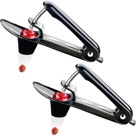 Namre Kitchen Cherry Pitter Tool Pit Remover - Stainless Steel Olive Pitter Tool- Simple & Effortless Cherry Seed Remover - Easy No Mess Cherries Pitter - One Click The Pit is Out - pack of 2