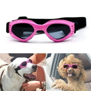 Namsan Dog Goggles Pet Sunglasses UV Resistant Windproof Snowproof Doggy Goggles Cat Glasses (Pink)
