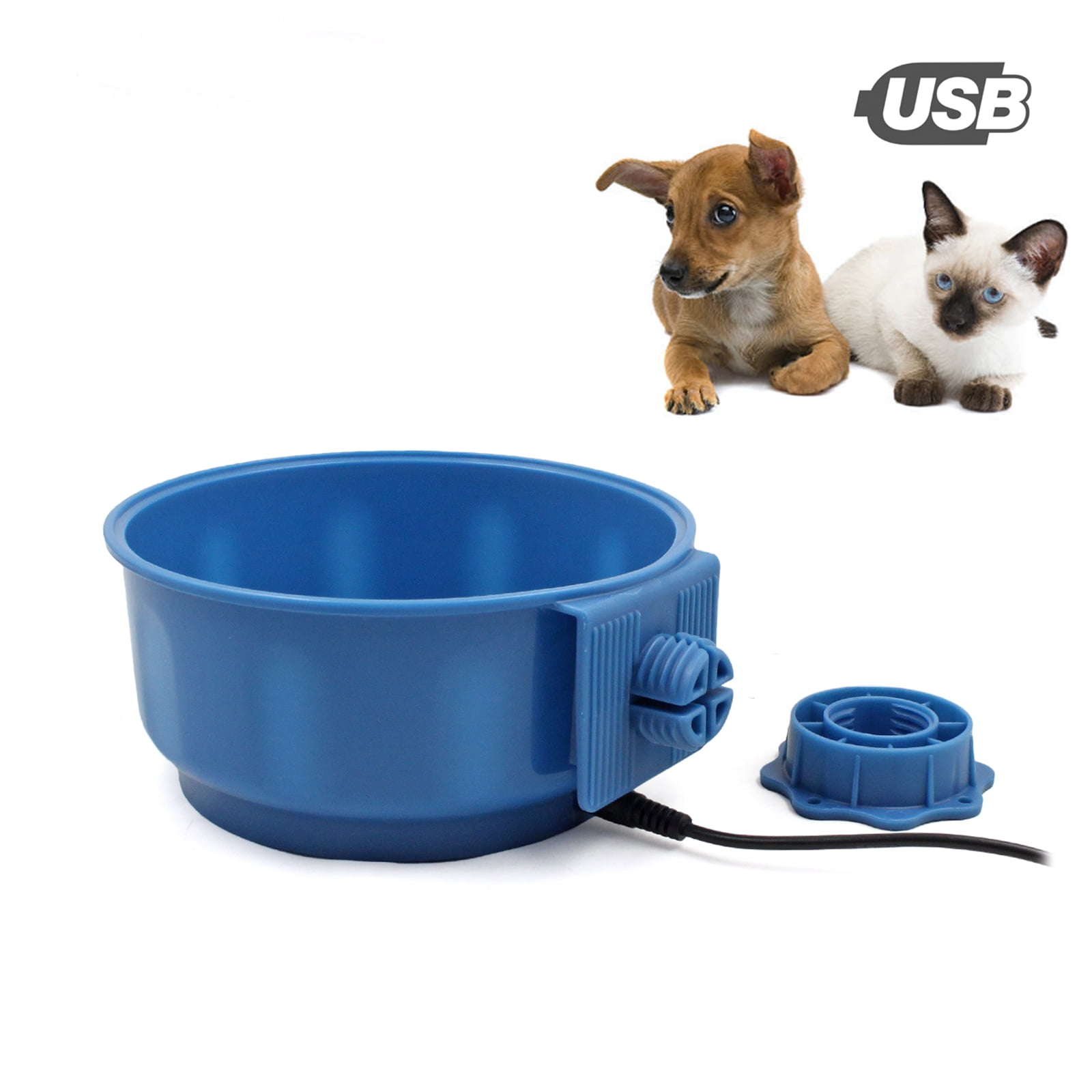 Namsan Pet Heating Bowl, USB Portable Pet Crate Heating Water Bowl for
