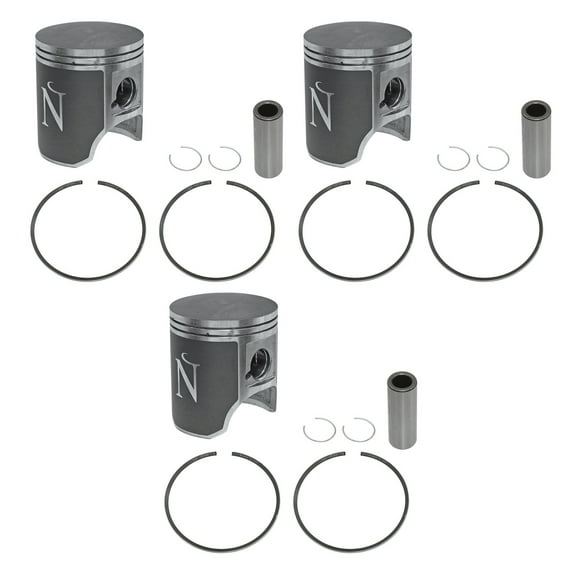 Namura, NW-20004-2, 3 Piston Kits for Kawasaki 1995-2006 900 ZXI, STS & STX PWC .020 Over Bore 73.5mm
