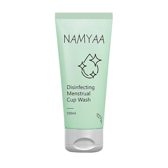 Namyaa Disinfecting Menstrual Cup Wash-Paraben & Sulphate Free With Tea Tree Oil & Silver Colloidal-100ml