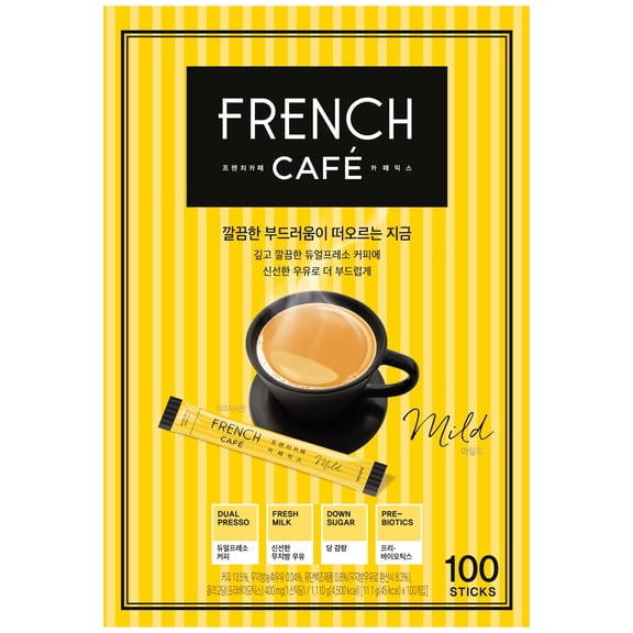 Namyang French Cafe Instant Coffee Mix 1 Gift Pack (100 Sticks) 1,160g VT2 VT2