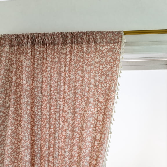 Namz Bedroom Curtains Blackout - Pink Window Curtain Panel, 214*132CM Rod Pocket Curtains & Valances, Durable polyester cotton Blend, 1 slice for Home Privacy & Light Control