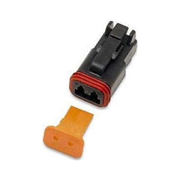 Namz Custom Cycle Deutsch Plug - 2-Socket - Black