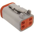 thumbnail image 1 of Namz Custom Cycle Deutsch Plug - 4-Socket - Gray, 1 of 1