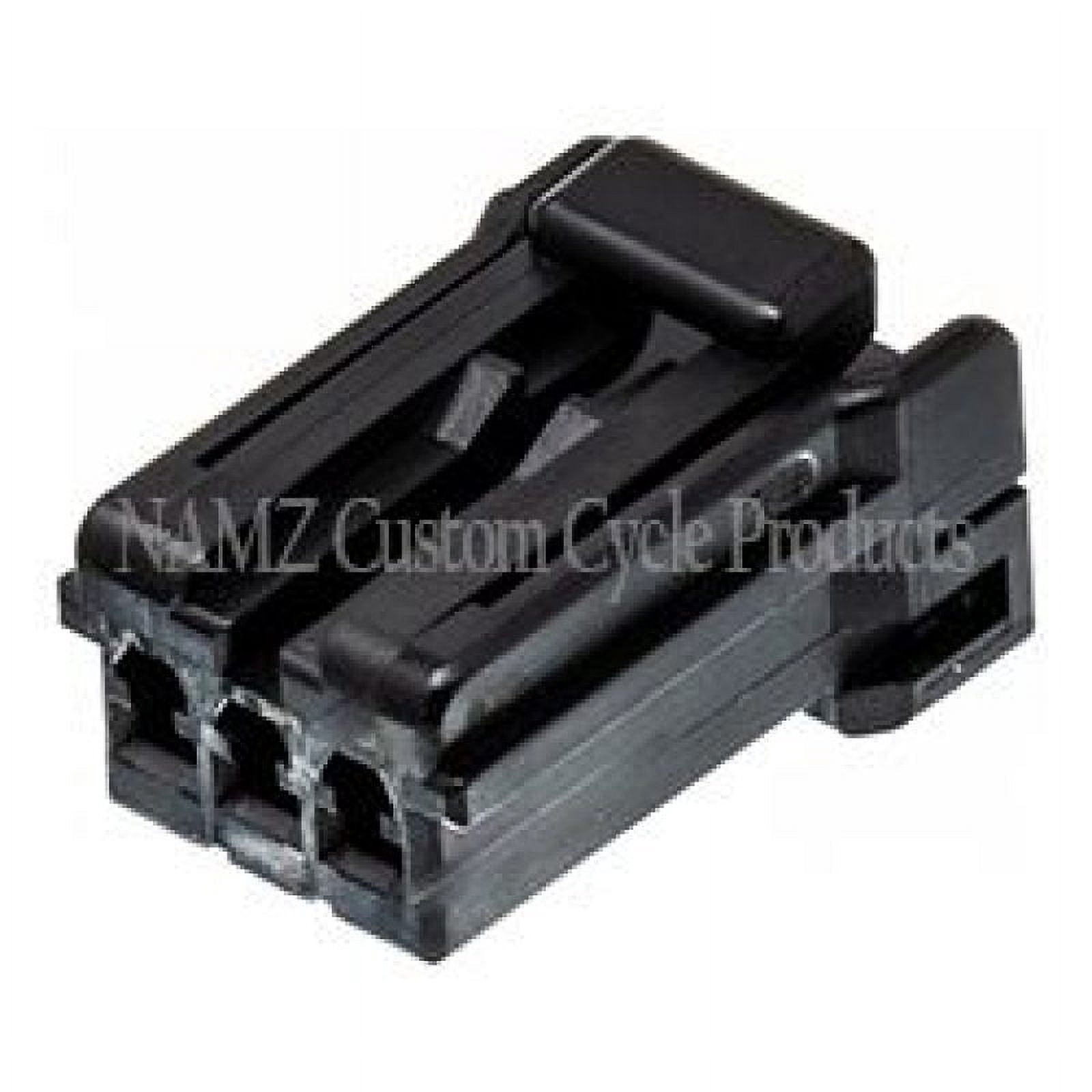 NAMZ Custom Cycle AMP Multilock Female Cap Connector – 6-Wire Electrical Connector (NA-174930-2)