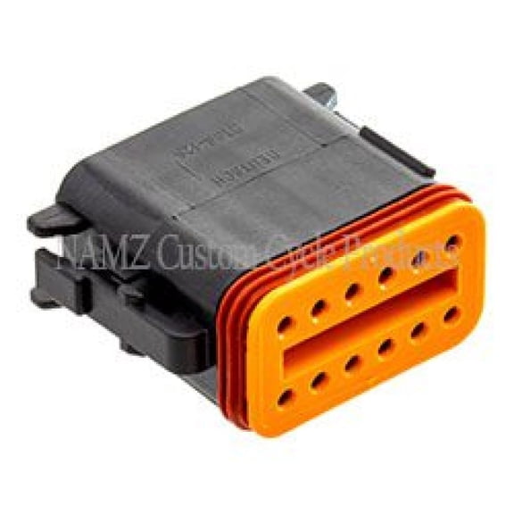 Namz Custom Cycle Products New Deutsch DT Plug and Wedgelock, 850-08027