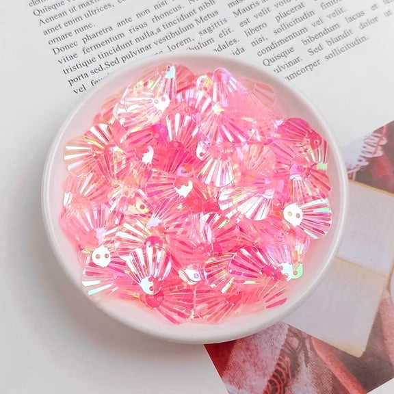 Namzi 1 Package of Shell Shaped Sequins for DIY Clothing Accessories,Headwear,Stage Costumes,Craft Supplies,Accents on Bags and Shoes,C23