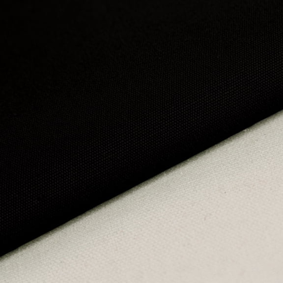 Namzi 1 Pcs 100150cm Natural Cotton Canvas Fabric, Multipurpose Sewing Craft Material for Painting Embroidery Bag Making DIY Handcraft Home Decor Projects,Black