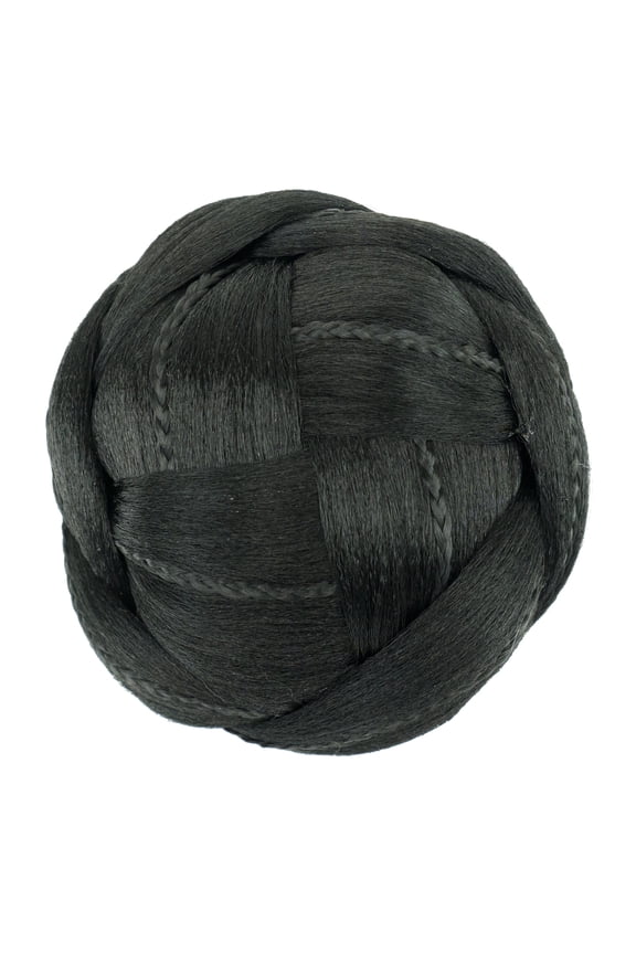 - 1 Piece Bun Hair Pcs,jet-black, 12.5CM/4.92in Width, High-Temp Fiber Fake Hair Buns, Easy-to-Style Hair Pieces for Updos