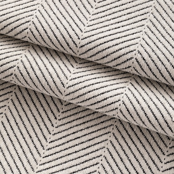 Namzi 1 Yard Herringbone Fabric Textured Twill Weave Polyester Fabric for Furniture Chair Couch DIY Projects,Beige