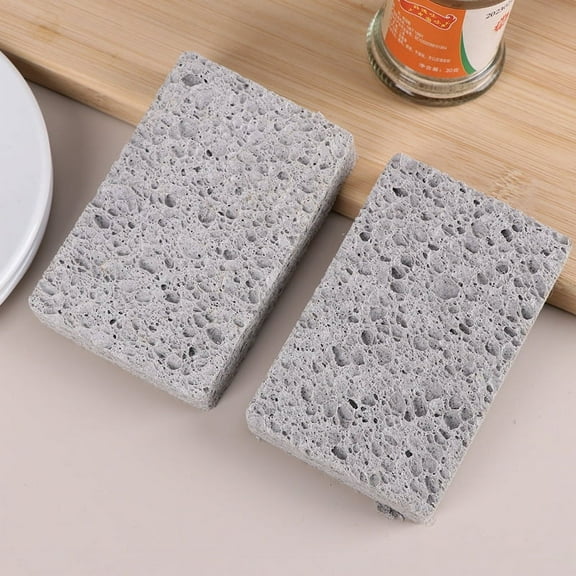 Namzi 10 pieces natural wood pulp cotton sponge, gray thick kitchen cleaning and dishwashing sponge, absorbent wood pulp sponge, scouring pad 11 * 7 * 3cm