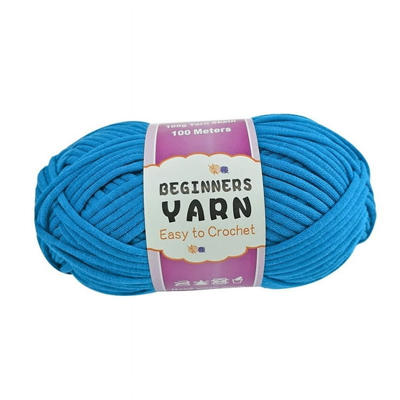 Namzi 100g Blend Yarn Beginner-Friendly Cotton Nylon Mix for Crochet & Crafts, Soft Starter Yarn,Blue